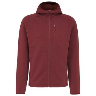 Stoic MerinoFleece335 KuolpaSt. III Zip Hoody Merinohoodie f&uuml;r Herren | rot