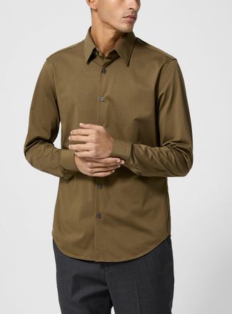Theory Mens Sylvain structure knit shirt