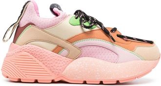 Stella McCartney Eclypse colour-block sneakers - women - Fabric/Fabric/Polyurethane/Rubber - 36 - Orange