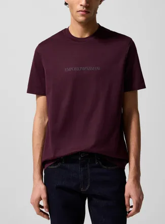 Emporio Armani Mens Embossed logoT-shirt