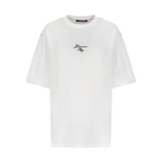 Jacquemus T-Shirts, male, White, Size: XS Bateau Logo-Print T-shirt