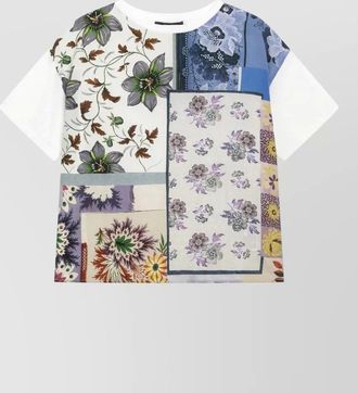 Max Mara silk printed t-shirt
