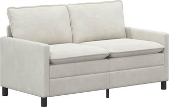 vidaXL Sof&aacute; Crema 156 X 81 X 87,5 Cm Terciopelo Vidaxl