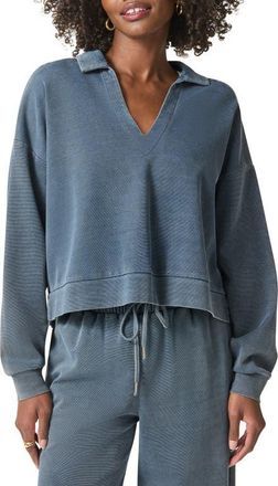 Splendid Indigo Polo Sweatshirt at Nordstrom, Size Medium