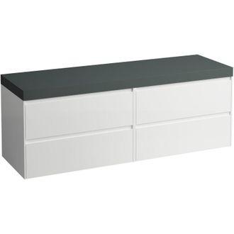 Laufen Lani Encimera De Lavabo Gris Tr&aacute;fico Incl. Mueble Bajo - Laufen