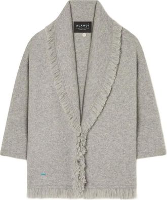 Alanui Cardigan Finest con frange - Grigio