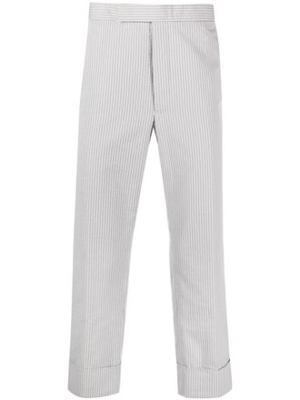 Thom Browne Gestreepte pantalon - Grijs