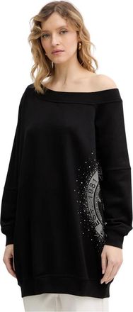 Guess Dames, Sweatshirts & Hoodies, Zwart, Maat: L Katoen