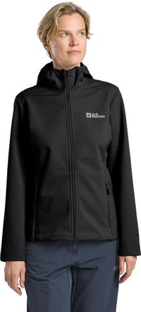 Jack Wolfskin Funktionsjacke JACK WOLFSKIN BORNBERG HOODY W, Damen, Gr. L (42/44), schwarz, Oberstoff: 100% POLYESTER; Kontrastmaterial 1: 100% POLYESTER; Futter 1: