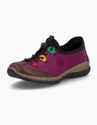 Rieker Womens Rieker ladies Shoes N3271-30 violet - Violet Brown Flame - Size: 5