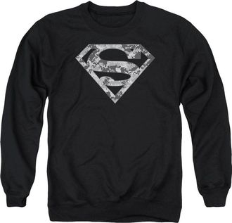 Gildan Superman Urban Camo Shield Adult Crewneck Sweatshirt