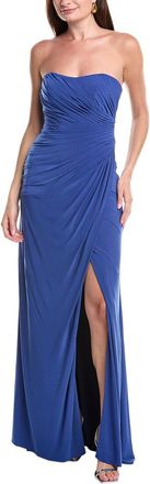 Rene Ruiz Pleated Column Gown