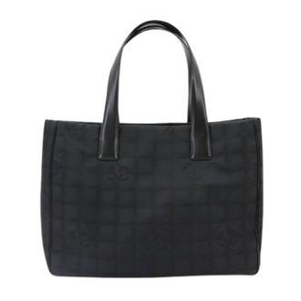 Chanel Pre-owned Vintage Nylon Tote Bag - Dames - Pre-owned - Zwart - Maat: ONE Size Nylon