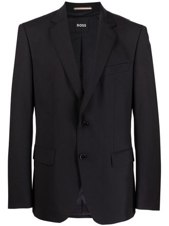 BOSS single-breasted blazer - Black