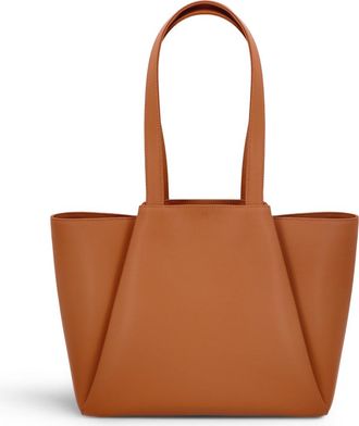 Kaai Midi Pyramid Leather Tote Bag in Cognac at Nordstrom