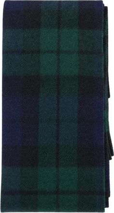 Barbour New Check Tartan Scarf - Heren - Wintersjaals - Groen - ONE Size - Wol - Accessoires
