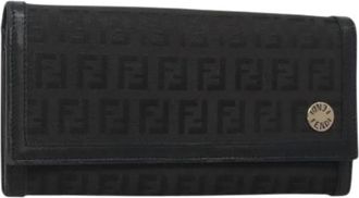 Fendi Pre-owned Wallets, female, Black, Size: ONE SIZE Pre-owned Leather Wallet