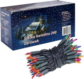 OEM Malla De Luces De Colores Con Bombillas Reemplazables Para Balc&oacute;n, Porche O Escaparate - 240 Bombillas