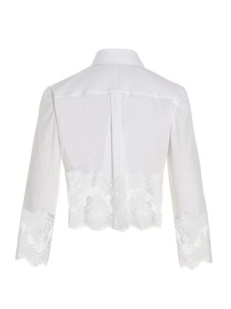 Dolce & Gabbana Womens White Cotton Blouse
