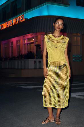 Do Everything in Love Mesh Longline Tunic Cover-Up