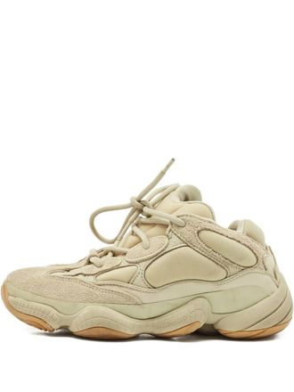 Yeezy by Kanye West Yeezy 500 layered suede sneakers - women - Fabric/Calf Suede/Fabric/Rubber - 38 - Neutrals