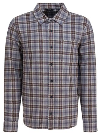 Vince Plaid Overshirt Jacket