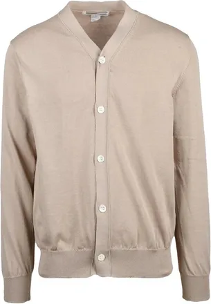 Comme Des Gar&ccedil;ons Cotton Blend Cardigan - Beige