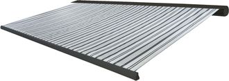 Hhg Funda De Recambio Para Toldo T124, Cofre Completo Funda De Recambio Protecci&oacute;n Solar 5x3m, Poli&eacute;ster Gris-blanco