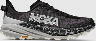 Hoka One One Womens Speedgoat 6 Running Shoes In Satellite Grey / Stardust