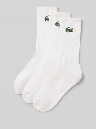 Lacoste Socken aus Baumwoll-Mix im 3er-Pack in Weiss, Gr&ouml;&szlig;e 39/42