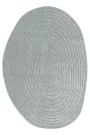 AFK Living Alfombra muy suave con efecto relieve azul 160 x 230 cm