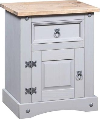 vidaXL Corona Pin mexicano Cabeceira Tabla 53x39x67 CM Gray