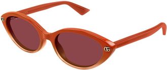 Gucci GG2110S 003 Womens Sunglasses Orange Size 54 - Free RX Lenses - Free RX Lenses