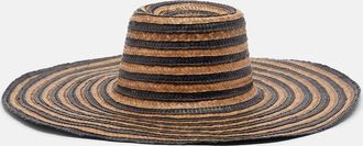 Poupette St Barth Angel striped sun hat