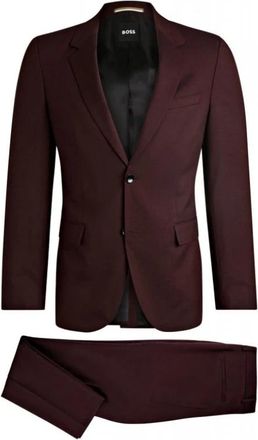 HUGO BOSS H-Houston 2-delig pak - Heren - Business pakken - Rood - XL - Wol - Kostuums