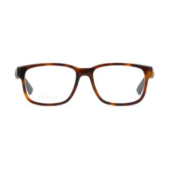 Gucci GG0011O002 Tortoiseshell Acetate Eyeglasses - Tortoiseshell