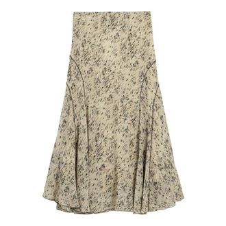 Desigual Midi Skirts, female, Beige, Size: XS Fal_Rishit Midi Skirt