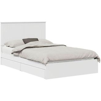 vidaXL Cama Con Almacenamiento 120 X 190 Cm Madera De Ingenier&iacute;a Vidaxl
