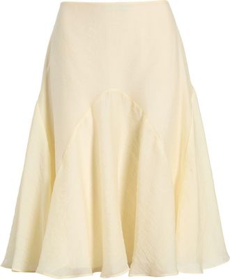 Topshop Godet Skirt in Yellow at Nordstrom, Size 12 Us
