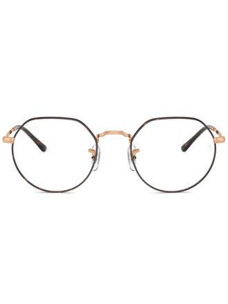 Ray-Ban Jack glasses - unisex - Metal - 51 - Brown