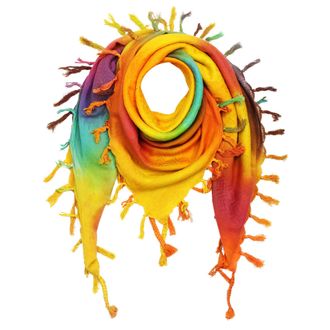 Freak Scene Kufiya - colourful-batik 09-40x40 inch - Shemagh - Arafat scarf Palestinian PLO Pali-scarf - 100% cotton