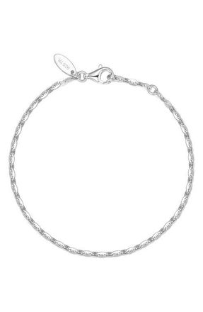 Lafonn Small Lucy Chain Bracelet in Silver at Nordstrom, Size 7.25