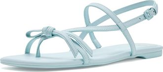 Kate Spade New York Loop Flat Sandals Womens Sandals Crisp Sky : 7.5 M, Leather