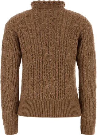 Moncler Neck Sweater - Camel