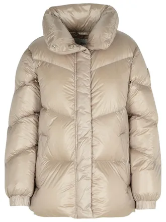 Woolrich Aliquippa Dove Grey Polyamid Down Jacke