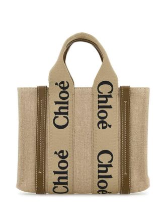 Chloé Borsa tote Woody piccola - Toni neutri