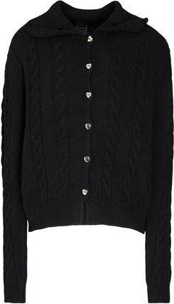 8 by YOOX WOOL BLEND CABLE KNIT CARDIGAN