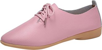 Generic Winter Shoes Womens Boots 40 Black - Brown Boots Womens with Lacing Ankle Boots Plain Winter Boots Lightweight Leisure Shoes Flat Lace-Up Boots Elegan