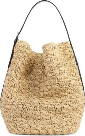 Toteme Belted Raffia Tote Bag