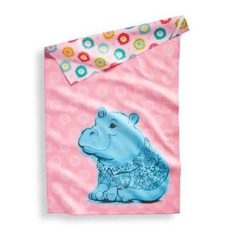 Tag Super Absorbent Kitchen Towel Eclectic Hippo Multi Color Super Absorbent Dishtowel 18x30 in in Pink at Nordstrom